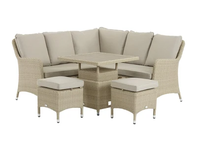 Bramblecrest Tetbury Mini Sofa with Adjustable Tree-Free Table & 2 Stools - Nutmeg - image 3