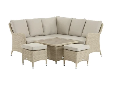 Bramblecrest Tetbury Mini Sofa with Adjustable Tree-Free Table & 2 Stools - Nutmeg - image 4