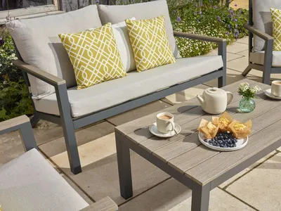 Bramblecrest Zurich Florence 2 Seat Sofa with 2 Sofa Chairs & Tree-Free Coffee Table - image 2