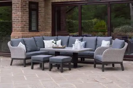 Chillington Cosy Corner Lounge Set plus Armchair (Anthracite) - image 1