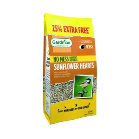 Gardman Sunflower Hearts 2kg + 25% XF