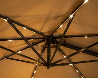 Kettler Orion 3x3 Cantilever Parasol Grey/Stone - image 2