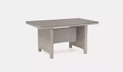 Kettler Palma Table Mini White wash Dark Oak Slat top